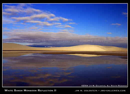 White Sands Monsoon Reflections II photo by Jim M. Goldstein