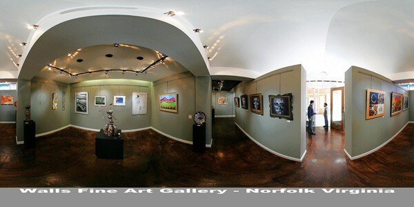 Walls Fine Art Gallery - Norfolk, VA Panorama