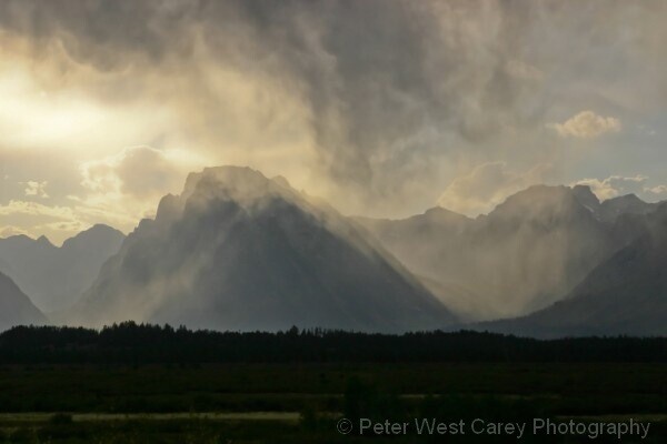Rain On The Grand Tetons, USA