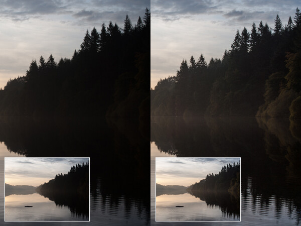 Shadow detail recovery when shooting RAW