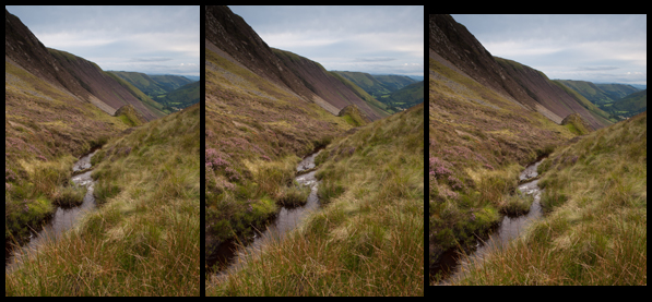 Bwlch Y Groes, Wales, UK presented in three different portrait formats