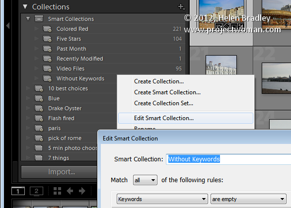 Lightroom smart collections 1