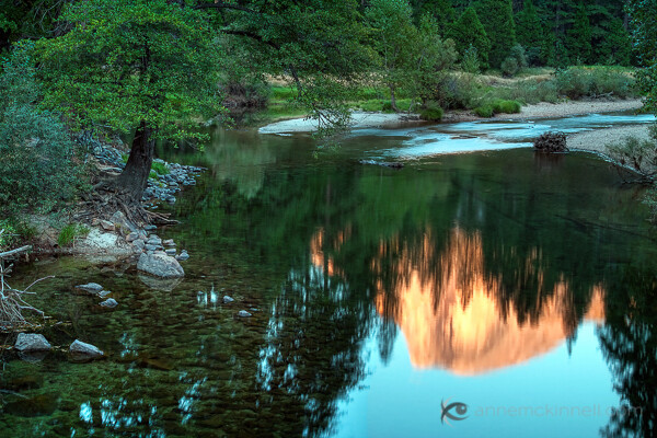 Reflection of Half Dome, Yosemite National Park, California