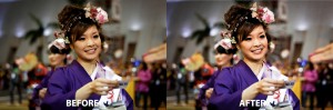 Street Portrait - Before & After