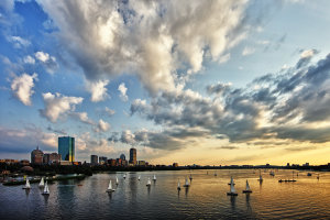 This shot was instantly deemed a keeper in my eyes, and edited immediately.  I loved the effect the 14mm lens had on the clouds, and the interest added by the sailboats in the foreground. I had deemed the other shot, Boston Skyline, a bit too blah at the time of the initial edit.  Three years later, I edited it, and within a few months has become one my best selling images.