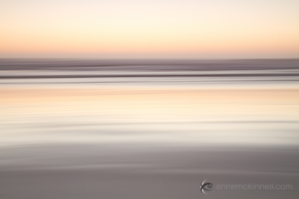 Beach blur using the intentional camera motion technique.