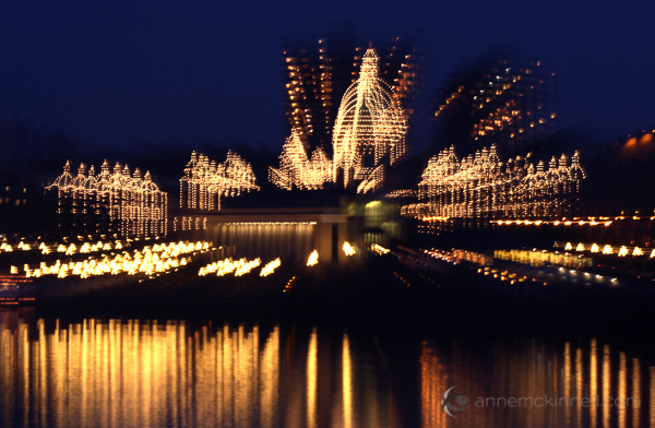 The Legislature in Victoria, British Columbia using the zoom blur technique.