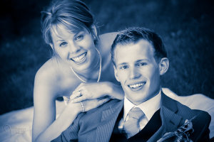 A "duo" tone using different colours for the Highlights and Shadows.  Shadows:  Hue 232, Sat 70 - Highlights:  Hue 52, Sat 37