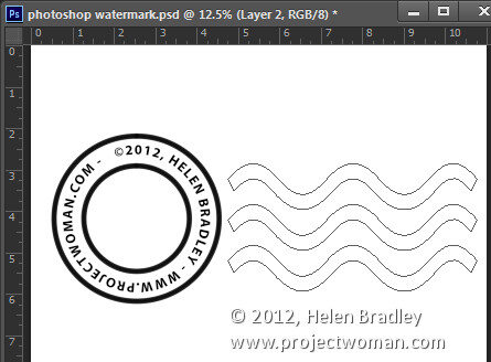 Make a watermark image in photoshop step10