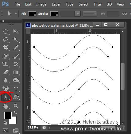 Make a watermark image in photoshop step12