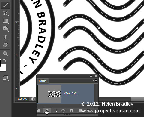 Make a watermark image in photoshop step13