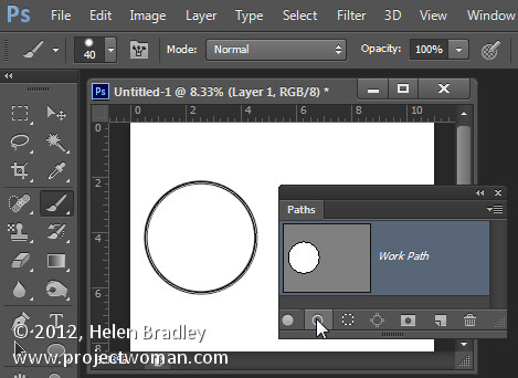 Make a watermark image in photoshop step3