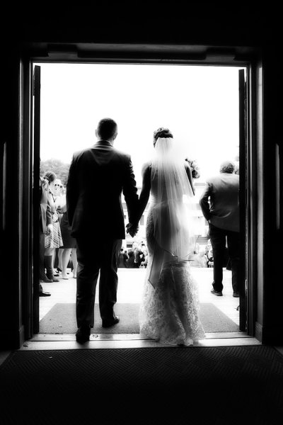 When I saw this shot I immediately knew what I wanted.  I did not want to completely lose the detail in the dress, but I did want a near-silhouette effect to add to the mood of the image.  Using the spot meter, I metered off the sky, and then dialed in +1/3 of exposure compensation to bring back some dress detail. 