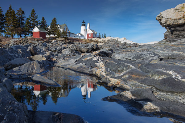 This is probably the most photographed puddle in New England, but it's great for producing a reflection of Pemaquid Point Lighthouse. Reflections add interest to images so always be on the lookout. EOS-1D Mark IV, EF 16-35mm f/2.8L II. ISO 100, 1/20, f/16. 
