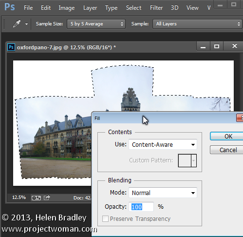 Sending Panorama Sequences from Lightroom to Photoshop 6