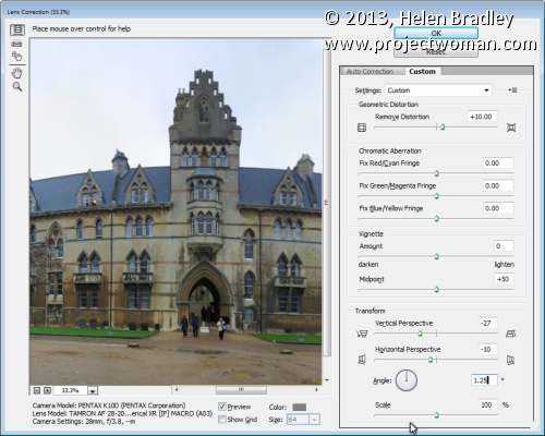 Sending Panorama Sequences from Lightroom to Photoshop 7