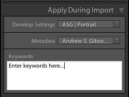 Keywords in Lightroom 5