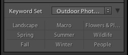 Keywords in Lightroom 5