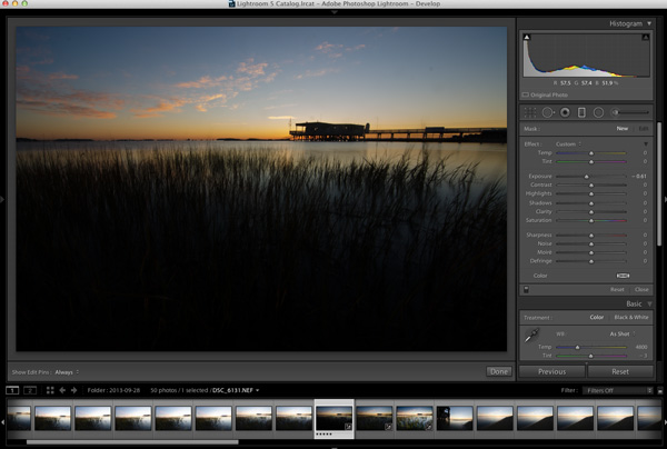 Lightroom Workflow - Expose for the sky