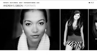 Photography website created with Koken