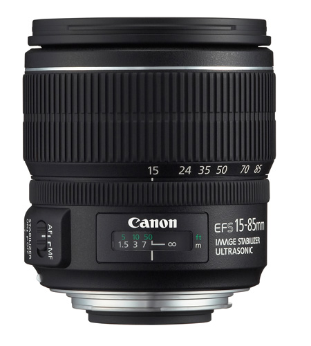 Canon lens with distance scale