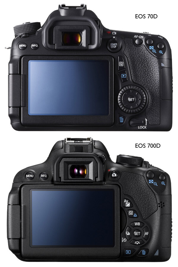 EOS 700D and 70D review comparison