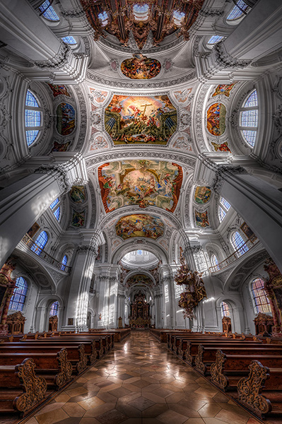 Basilica St Martin Weingarten Germany HDR Vertorama