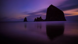 Cannon Beach, Oregon. EOS 5D Mark III with EF 24-70 f/2.8L II. !20 seconds, f/11, ISO 640.
