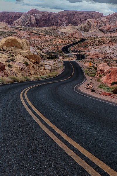 Scenic Drive in Valley of Fire. 1/10, f/16, ISO 100. EOS 5D Mark III with EF 24-70 f/2.8L II.