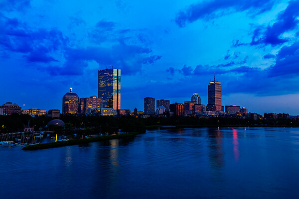 Boston Skyline. EOS 5D Mark II with EF 24-105 f/4L IS. 1 second, f/11, ISO 100.