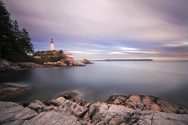 Long Exposure scene in Vancouver BC