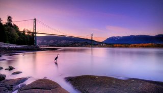 Lions Gate Bridge Vancouver - HDR image