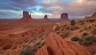 Monument Valley Landscape Sunset