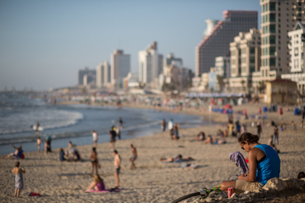 A Tel Aviv beach...