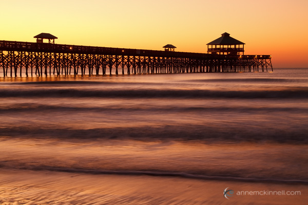 Folly Beach Pier, Charleston, South Carolina by Anne McKinnell