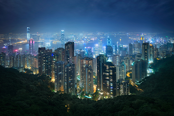 Hong kong the peak view