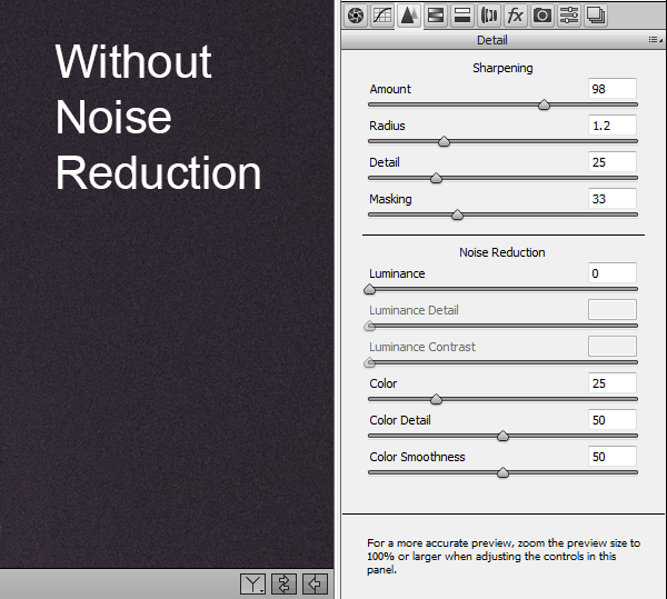 Noise Reduction Settings