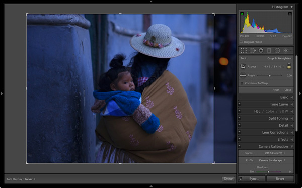 Post-processing in Lightroom