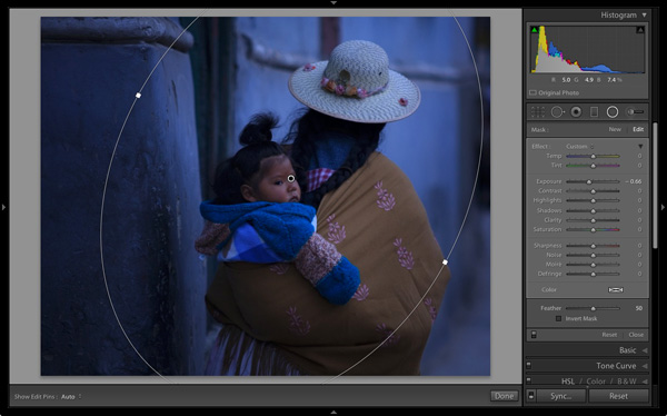 Post-processing in Lightroom