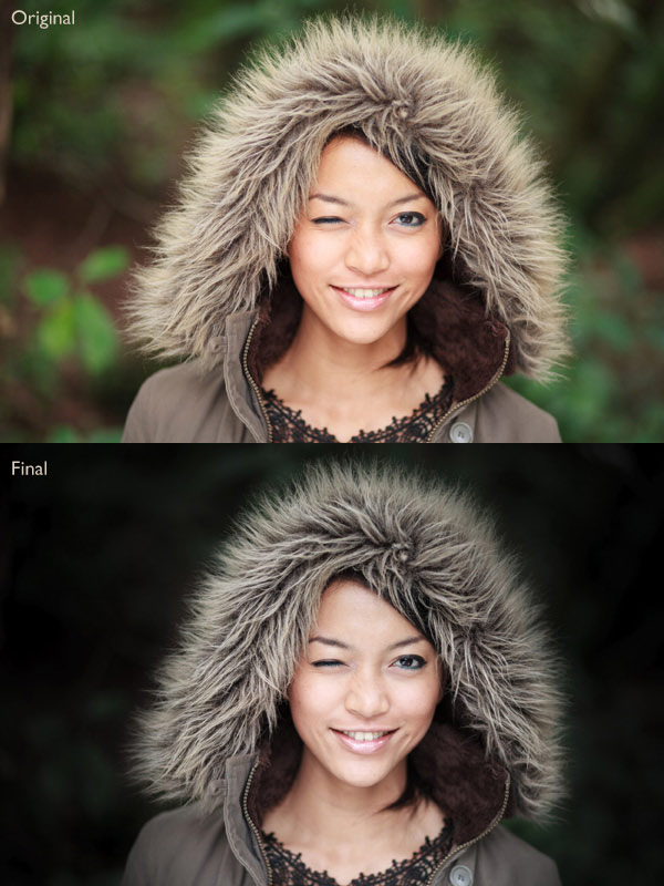 Portrait processing in Lightroom