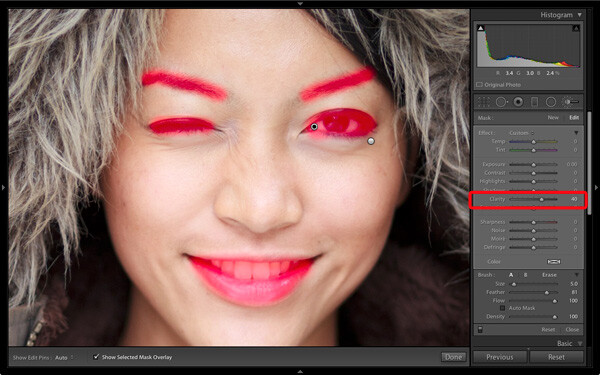 Portrait processing in Lightroom