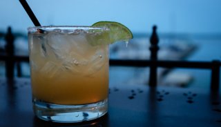 Blue hour by the lake? At the very least I'll get a shot of my drink, or his... Sometimes both.
©Valérie Jardin