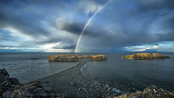 Don't use a polarizer when shooting rainbows