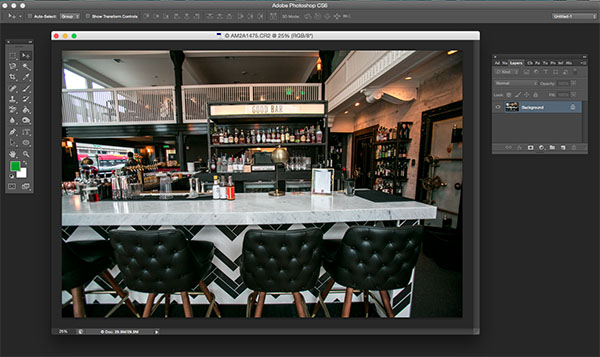 Photoshop Adaptive wide angle filter correction