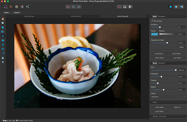 Affinity Photo editing software for Mac