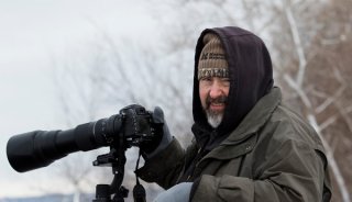 Writer with Tamron 150-600 on his Nikon D7100 in Le Claire Iowa. Photo by: J. Todd Polling