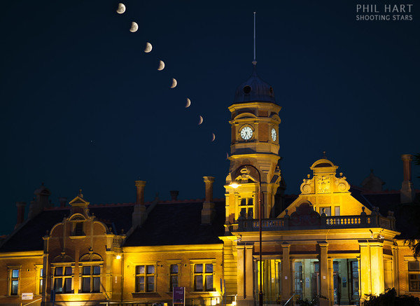 Lunar Eclipse over Maryborough Station-M