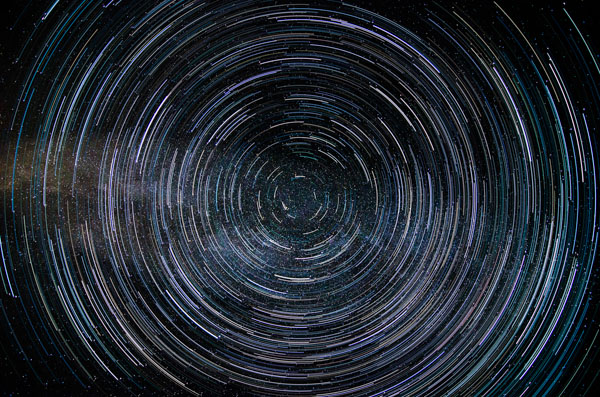 Pic 10 Star trail created in PS using HM Technique