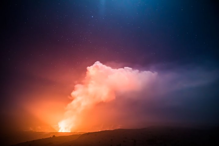 Kilauea's Glow | Volcanos National Park