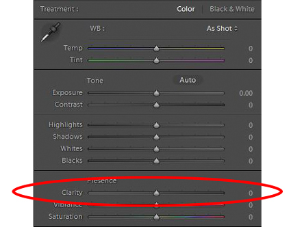 Clarity - Lightroom slider